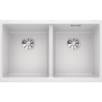 Кухонная мойка Blanco Subline 350/350-U 523578 Белая искусственный камень (литьевой мрамор) встраиваемый