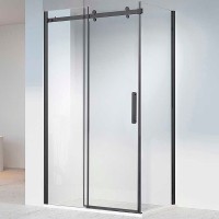 Душевой уголок Vincea Como-N 130x80 VSR-4CN8013CLB профиль Черный стекло прозрачное