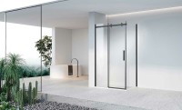 Душевой уголок Vincea Como-N 130x80 VSR-4CN8013CLB профиль Черный стекло прозрачное