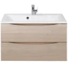 Тумба под раковину BelBagno Marino 80 MARINO-800-2C-SO-RG-P подвесная Rovere Grigio МДФ / ЛДСП