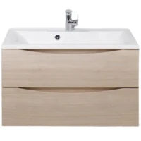Тумба под раковину BelBagno Marino 80 MARINO-800-2C-SO-RG-P подвесная Rovere Grigio МДФ / ЛДСП