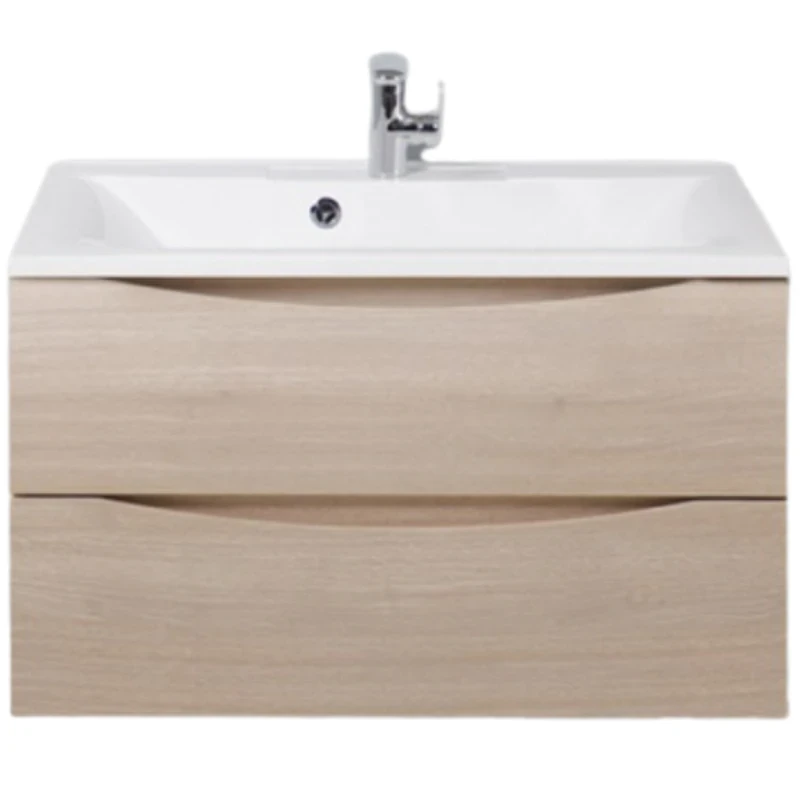 Тумба под раковину BelBagno Marino 80 MARINO-800-2C-SO-RG-P подвесная Rovere Grigio МДФ / ЛДСП