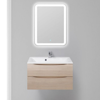 Тумба под раковину BelBagno Marino 80 MARINO-800-2C-SO-RG-P подвесная Rovere Grigio МДФ / ЛДСП