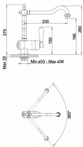 Смеситель для кухни Blanco Tradon 515990 Хром латунь