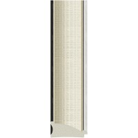 Зеркало Evoform Exclusive Floor 200х79 BY 6191 с фацетом в багетной раме - Белая кожа с хромом 78 мм стекло
