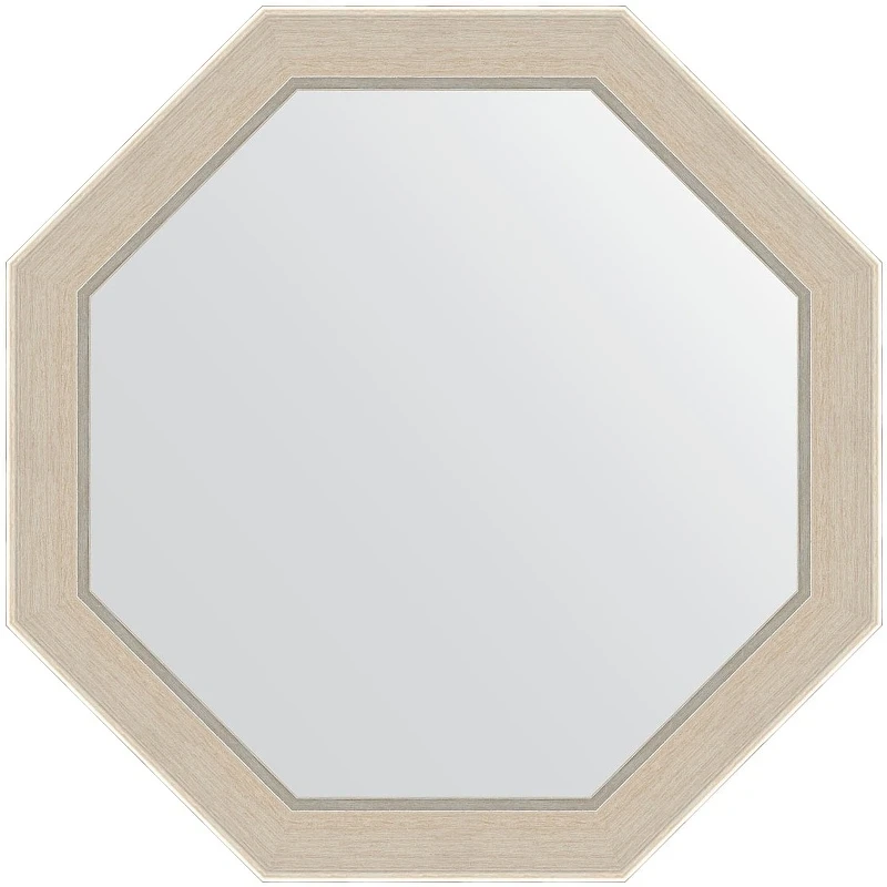 Зеркало Evoform Octagon 54x54 BY 7400 в багетной раме - Травленое серебро 52 мм