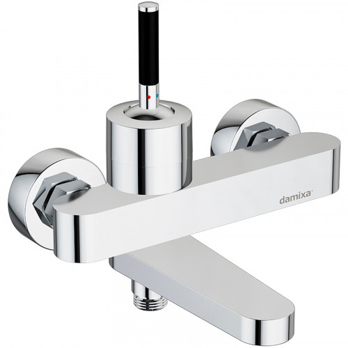 Смеситель для ванны Damixa Arc 291000000 Хром Черный латунь на стену