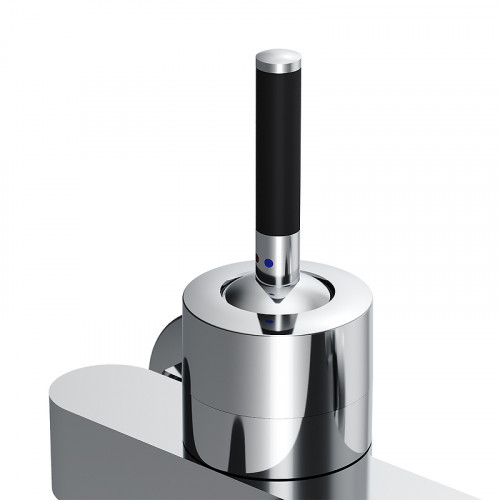 Смеситель для ванны Damixa Arc 291000000 Хром Черный латунь на стену