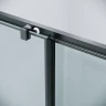 Душевой уголок Grossman Cosmo 140х70 120.K33.02.1470.21.00 профиль Черный матовый стекло прозрачное