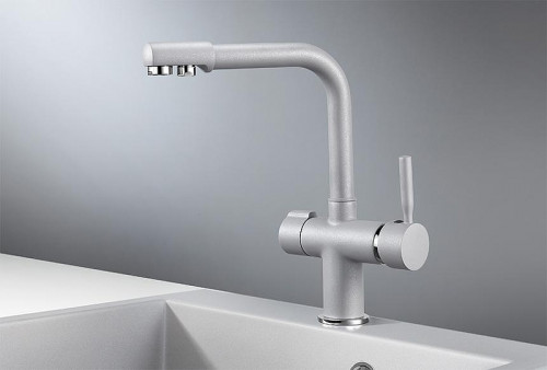 Смеситель для кухни Granula 2088 цвет Алюминиум
