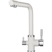 Смеситель для кухни Point PN3103W Белый Хром латунь