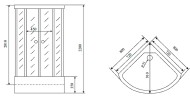 Душевая кабина Timo Comfort 80x80 T-8880C с гидромассажем