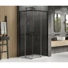 Душевой уголок New Trendy Prime Black 90х70 D-0314A/D-0351A профиль Черный стекло прозрачное