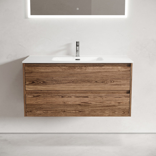 Тумба под раковину Sancos Libra 100 LB100ECH подвесная Дуб чарльстон МДФ / ЛДСП