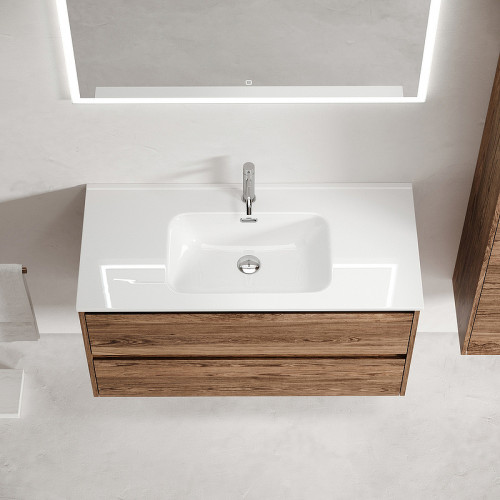 Тумба под раковину Sancos Libra 100 LB100ECH подвесная Дуб чарльстон МДФ / ЛДСП