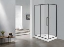 Душевой уголок Esbano Surf 120x80 ESOGS128PSB профиль Черный стекло прозрачное