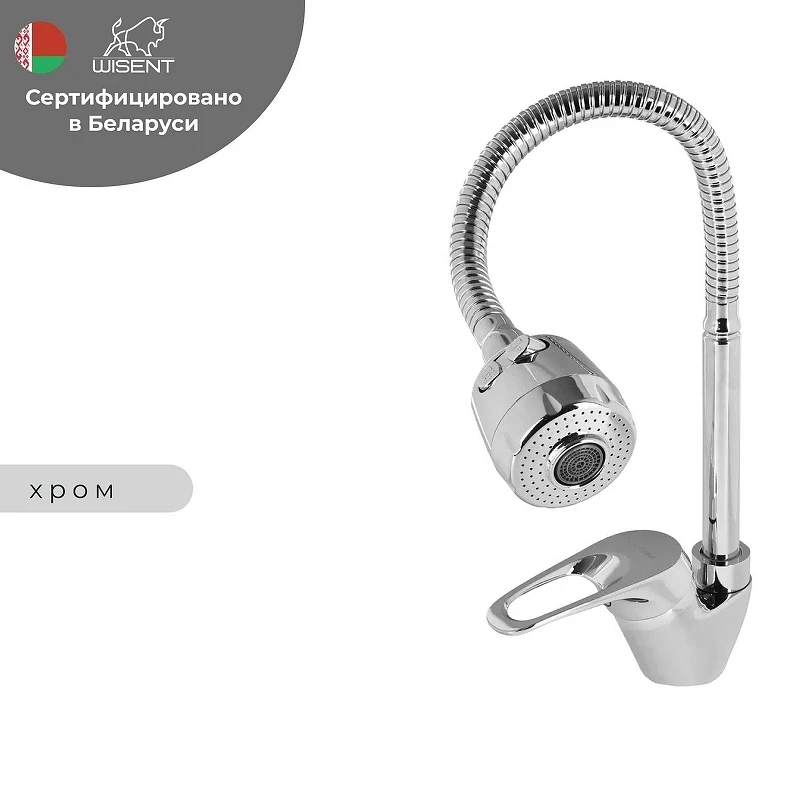 Смеситель для кухни Wisent WP53213 цвет Хром