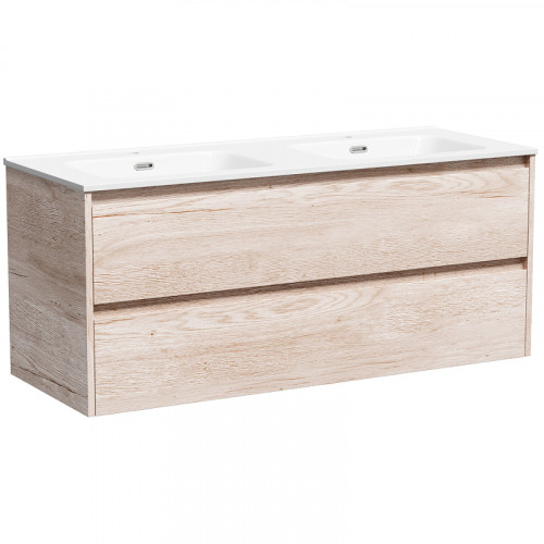 Тумба под раковину Sancos Libra 120 LB120-2EG подвесная Дуб галифакс натуральный МДФ / ЛДСП