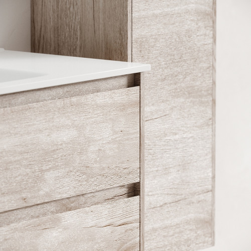 Тумба под раковину Sancos Libra 120 LB120-2EG подвесная Дуб галифакс натуральный МДФ / ЛДСП