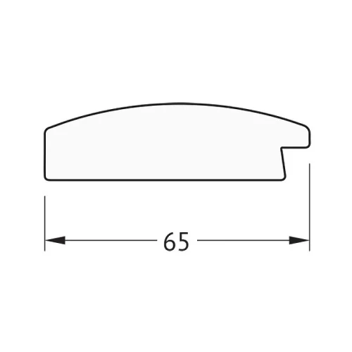 Зеркало Evoform Definite 76х76 BY 1029 в багетной раме - Орех 65 мм стекло