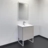 Тумба с раковиной Comforty Бильбао 60 00-00019361 цвет Серый шелк