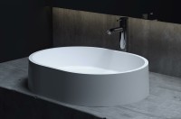 Раковина-чаша Salini Gloria 56 311 1102211M Белая матовая искусственный камень (литьевой мрамор)