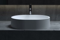 Раковина-чаша Salini Gloria 56 311 1102211M Белая матовая искусственный камень (литьевой мрамор)