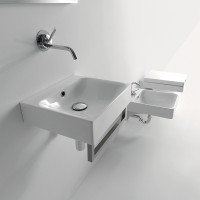 Раковина Kerasan Cento 40 353901*0 Белая фарфор подвесная