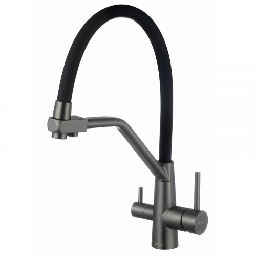 Смеситель для кухни Fmark FS0662-Q01 цвет Графит Черный