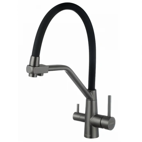 Смеситель для кухни Fmark FS0662-Q01 цвет Графит Черный