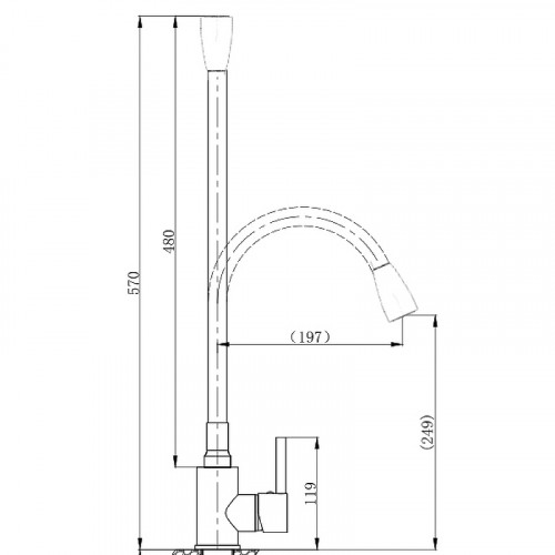 Смеситель для кухни Boch Mann Mia B BM10421 Черный матовый