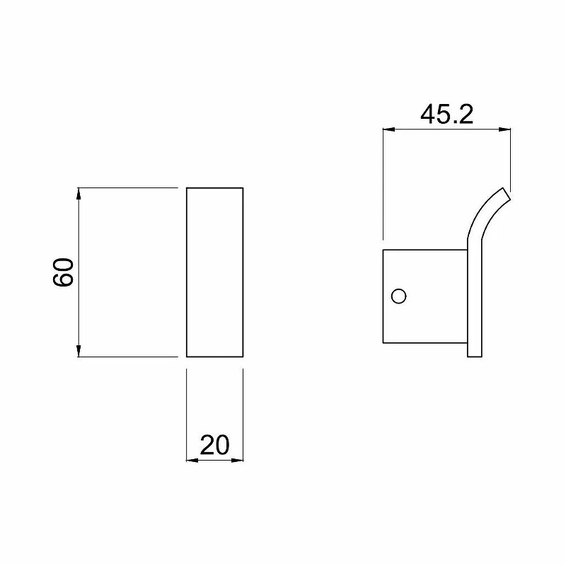 Крючок Allen Brau Infinity 6.21001-00 Хром
