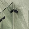 Шторка для ванны Maybah Glass MGV-581-6 750х1400 складная 3 секции Черный стекло сатиновое