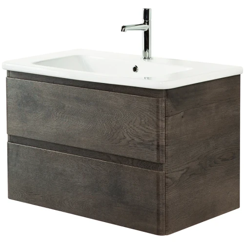 Тумба под раковину BelBagno 80 ALBANO-CER-800-2C-SO-RNG подвесная Robere Nature Grigio МДФ / ЛДСП