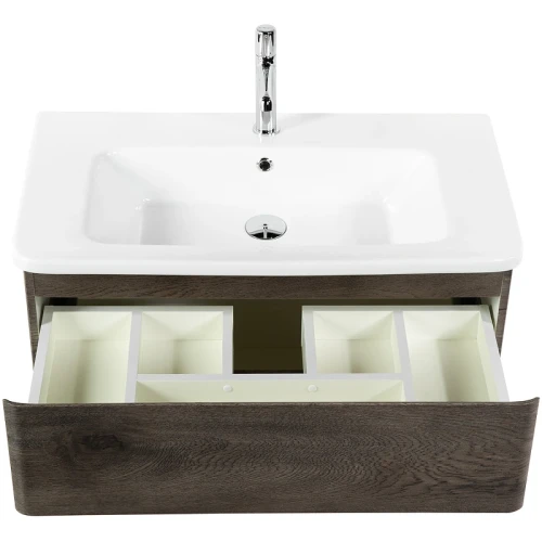 Тумба под раковину BelBagno 80 ALBANO-CER-800-2C-SO-RNG подвесная Robere Nature Grigio МДФ / ЛДСП