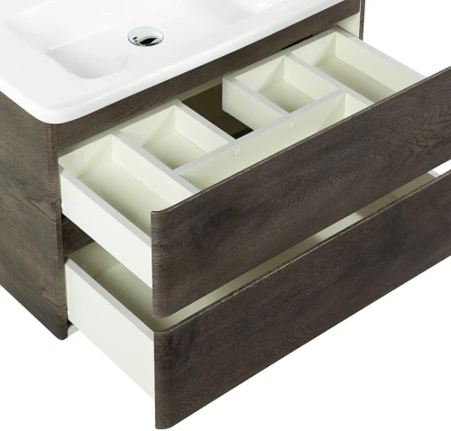 Тумба под раковину BelBagno 80 ALBANO-CER-800-2C-SO-RNG подвесная Robere Nature Grigio МДФ / ЛДСП