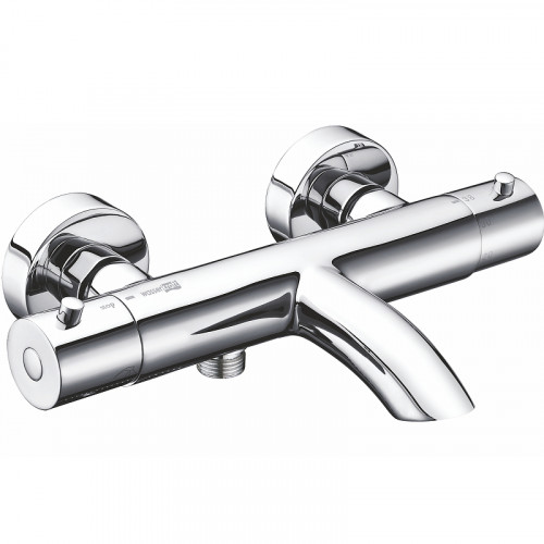 Смеситель для ванны WasserKRAFT 4811 Thermo с термостатом Хром латунь на стену