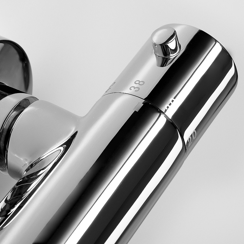 Смеситель для ванны WasserKRAFT 4811 Thermo с термостатом Хром латунь на стену