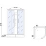 Душевая кабина River Dunay 80x80 ТН 10000003137 с поддоном