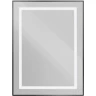 Зеркало BelBagno Kraft 60 SPC-KRAFT-600-800-SENS-NERO с подсветкой Черное с сенсорным выключателем стекло