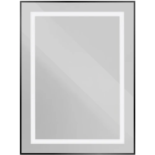 Зеркало BelBagno Kraft 60 SPC-KRAFT-600-800-SENS-NERO с подсветкой Черное с сенсорным выключателем стекло