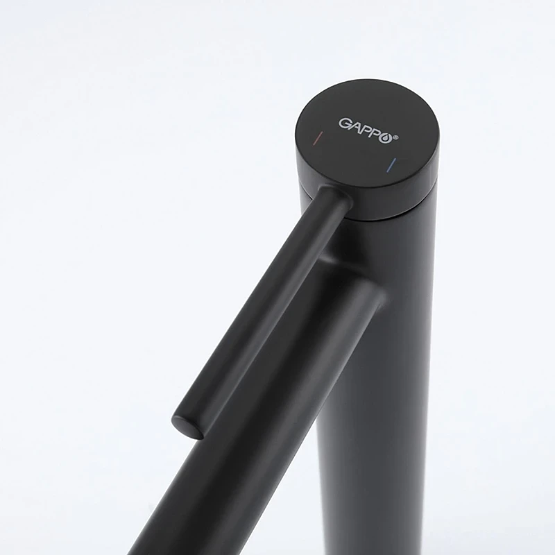 Смеситель для раковины Gappo G1006-26 цвет Черный матовый