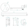 Душевая система RGW Shower Panels SP-55 51140855-01 Хром латунь встраиваемый