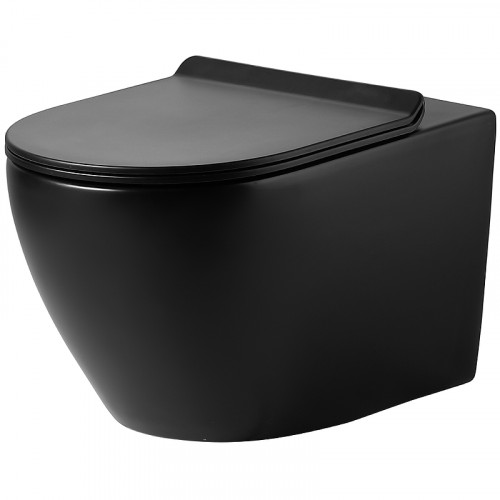 Комплект унитаза с инсталляцией Agger ATI03144+APB200 с сиденьем Микролифт и клавишей смыва Хром глянцевый фарфор подвесной