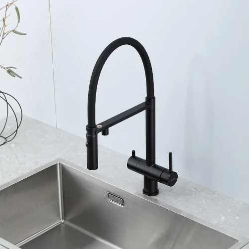 Смеситель для кухни Gappo G4397-86 цвет Черный матовый