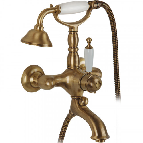 Смеситель для ванны Migliore Oxford 19088 с термостатом Бронза латунь на стену