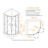 Душевой уголок RGW Classic CL-55B 80x80 72095588-14 профиль Черный стекло прозрачное