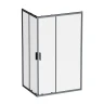Душевой уголок AM.PM Gem 120х90 W90G-403-120290-BT профиль Черный матовый стекло прозрачное