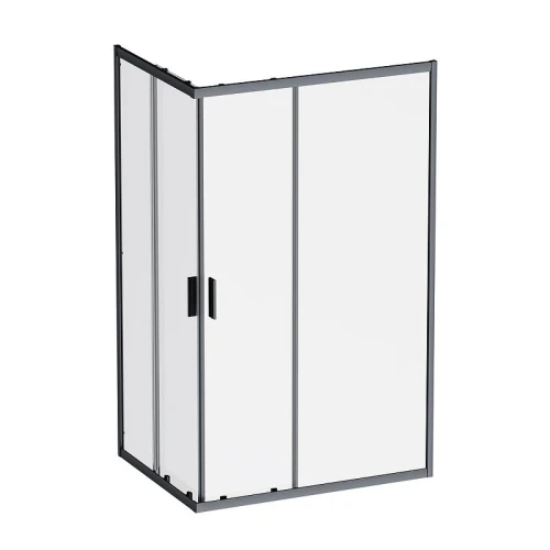 Душевой уголок AM.PM Gem 120х90 W90G-403-120290-BT профиль Черный матовый стекло прозрачное