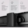 Душевой уголок AM.PM Gem 120х90 W90G-403-120290-BT профиль Черный матовый стекло прозрачное